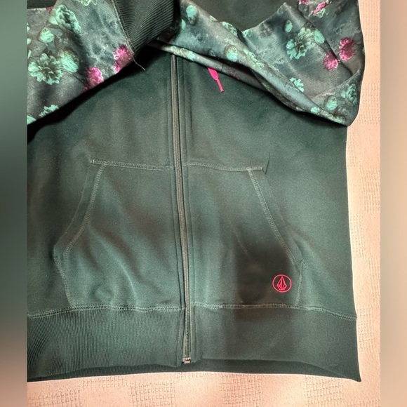 Volcom Hoodie with Pink and Green Accents - Picture 11 of 14
